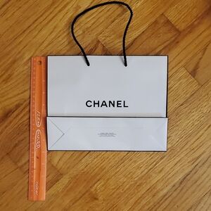 Chanel White Shopping Bag